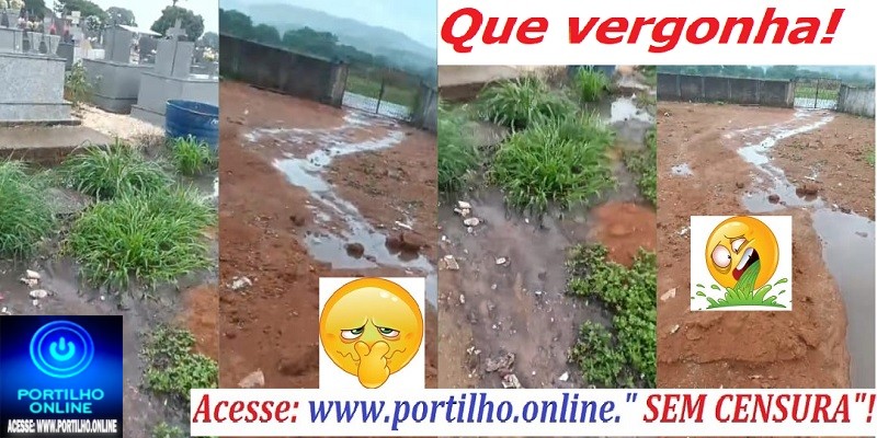 👉📢🔎🕵️‍♀️🤔🔍🚀🚨🤢🤮🤧Guimarânia: Boa tarde Portilho. Mas olha a situação do cemitério de Guimarânia