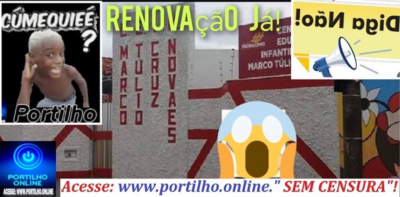 ❓📢🤔RENOVAÇÃO JÁ: Creche Marco Tulio Cruz Novaes) nesta tarde de terça feira dia, 12/11/24, passou por um manifesto solitário para tentar deixar a senhorita Ana Paula no comando da creche.📢