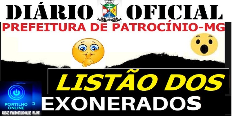 👉🗣📢👿🐀🐁🐭👽⁉🔍🕵🔎✍👀👺☠Listão dos exonerados da finada administração da corrupção! “Rimou!”