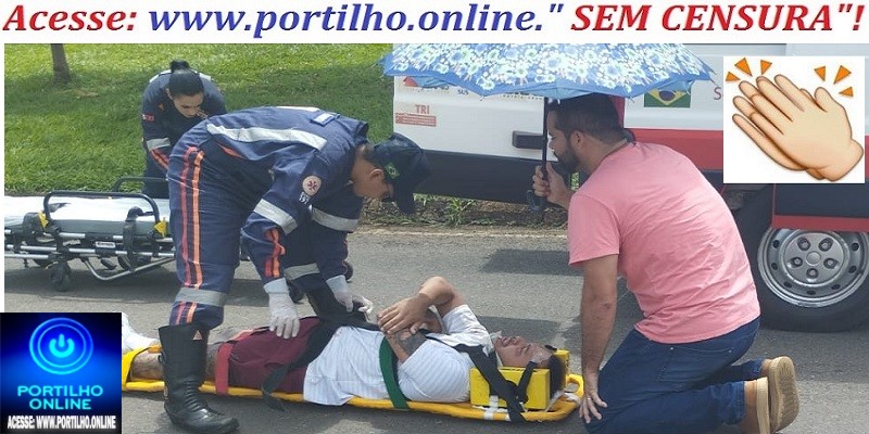 👉 EXEMPLO DE MEDICO!📢💣🚒🚑🚨🚔😮🚧Portilho Hoje um rapaz sofreu acidente aqui em frente o posto de saúde da morada nova.