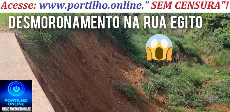 📢🕳👊😡🐁🐀🐭😱👹👽👀Desmoronamento no Bairro Nações Preocupa Moradores da Rua Egito