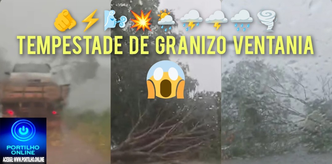 🫵😮😨💦💨🌪🌈☔⚡🏖🌦⛈🌩🌧⚡ A tempestade anunciada já chegou… Olha aí a situação em são João da Serra Negra… E região….