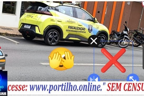 👉📢🤔🫣🚥🛑🚨Boa noite Portilho. Isso pôde? Carro da SESTRAN estacionar na vaga de motocicleta  🫵 