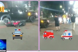 👉🏻🫵🏻🧐😡📢🚑 Acidente envolvendo motociclista. Tudo normal!🚓🚔🤔