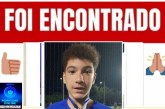 📢👉👀🧐ELE FOI ENCONTRADO! 🤔👏👊🙌🙏Alleph Jordan Portela Pereira, de 15 anos.