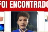 📢👉👀🧐ELE FOI ENCONTRADO! 🤔👏👊🙌🙏Alleph Jordan Portela Pereira, de 15 anos.