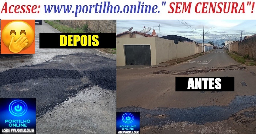 👉👍🚧👏🤝🙏🤜👀🤛 Boa noite Portilho Os moradores da Rua Lázaro Geraldo de barros N- 272 bairro Enéas vem agradecer pela sua ajuda, depois que vc postou adiuivinha se não arrumara