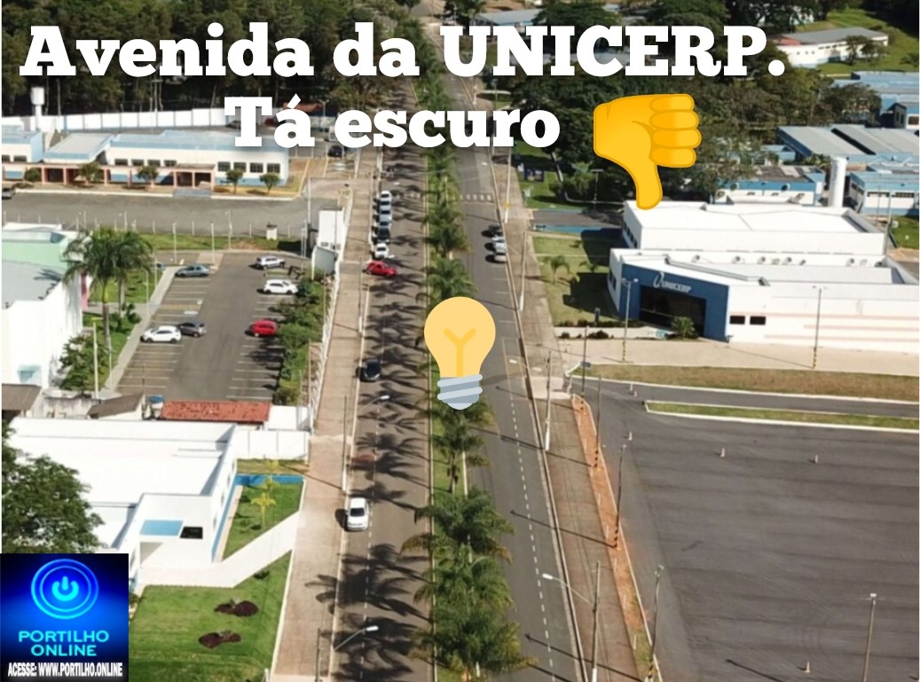 👉🏻😠😡🚧🔌💡🕯️🔦🏮Portilho, veja a avenida da unicerp