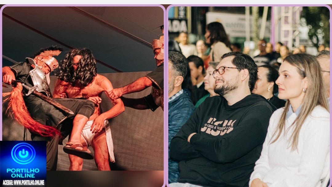 👉🤝👏🙏🙌Show de organização na encenação da Paixão de Cristo emociona o público.