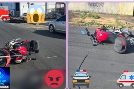 👉🏻😤😱 Perigo ⚡ 🚨👎🏻😡🚑🚒🚔🚨🚧Motociclista quase é degolado: bandalheira e falta de fiscalização de fios soltos quase causam morte