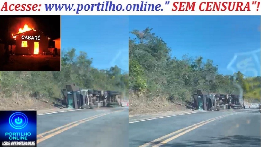 👉🏻🚨🚔📢🫵🏻🧐😱🚑🚒🚓🏍Acidente na MG-462, nas “Curvas da Morte”: carreta carregada com adubo tomba