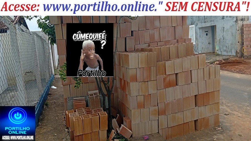 👉🧐📢🚧👀✍👎Tijolos tiram o direito de ir e vir dos pedestres