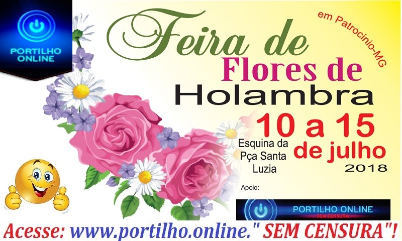 Feira de flores de Holambra. De 10 a 15 Julho Praça ,Santa Luzia.