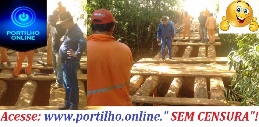 “PONTE DA BARRA DO SALITRE” Esta sendo reconstruída de, pois de anos e anos….