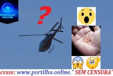 Helicóptero sobrevoando é sinal que  “algo vai acontecer”. Os políticos devem esta com “C” não.
