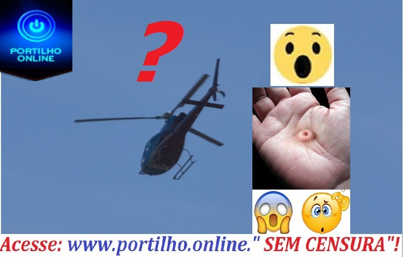 Helicóptero sobrevoando é sinal que  “algo vai acontecer”. Os políticos devem esta com “C” não.