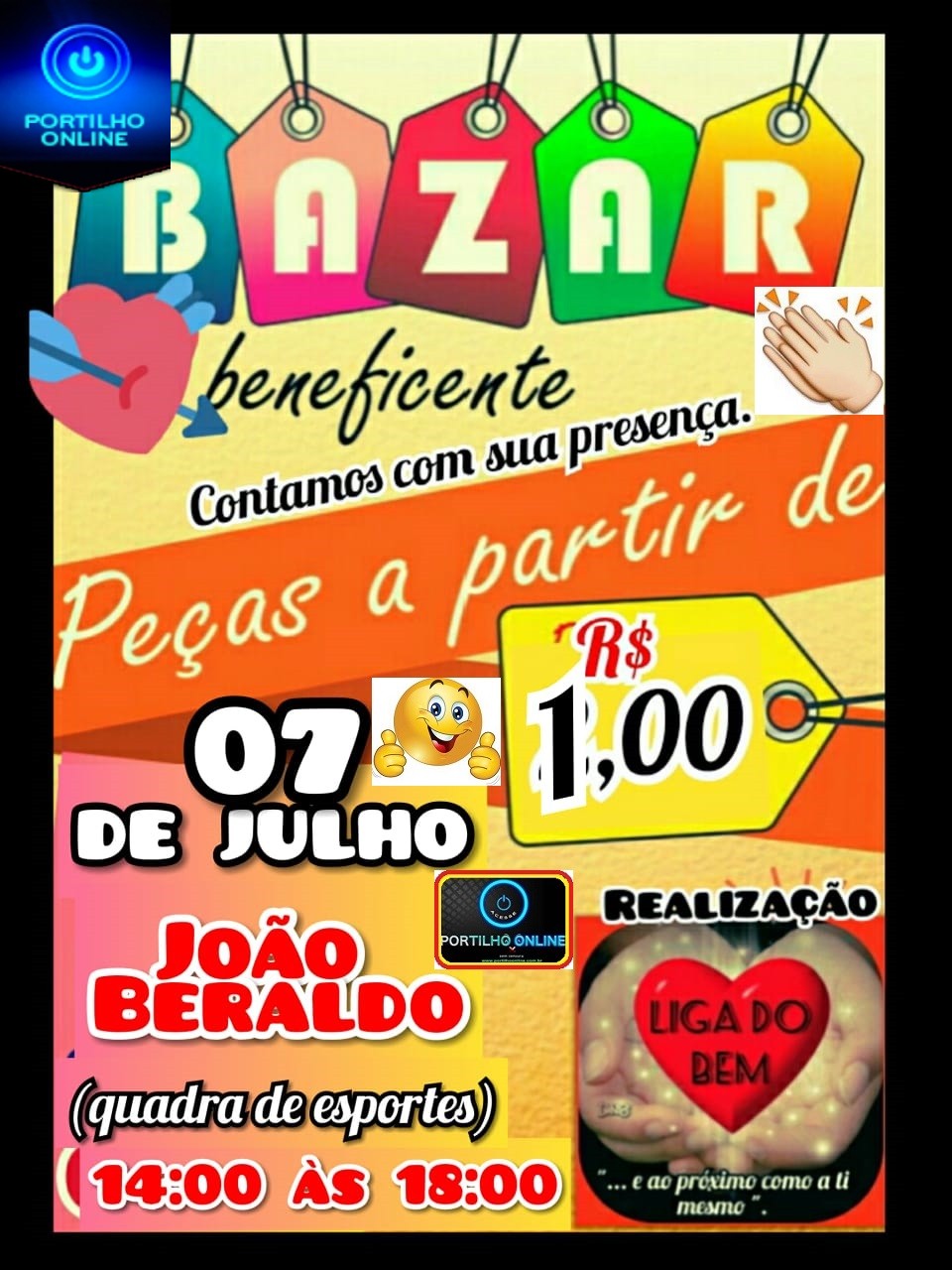 BAZAR BENEFICENTE. COLABORE!!!