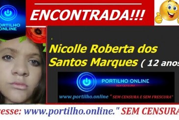ENCONTRADA!!! Nicolle Roberta dos Santos Marques ( 12 anos) FOI ENCONTRADA DEPOIS DE SER RECONHECIDA PELO SITE.
