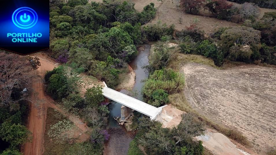 Inauguração da terceira ponte de concreto do município está prevista para 15 de setembro