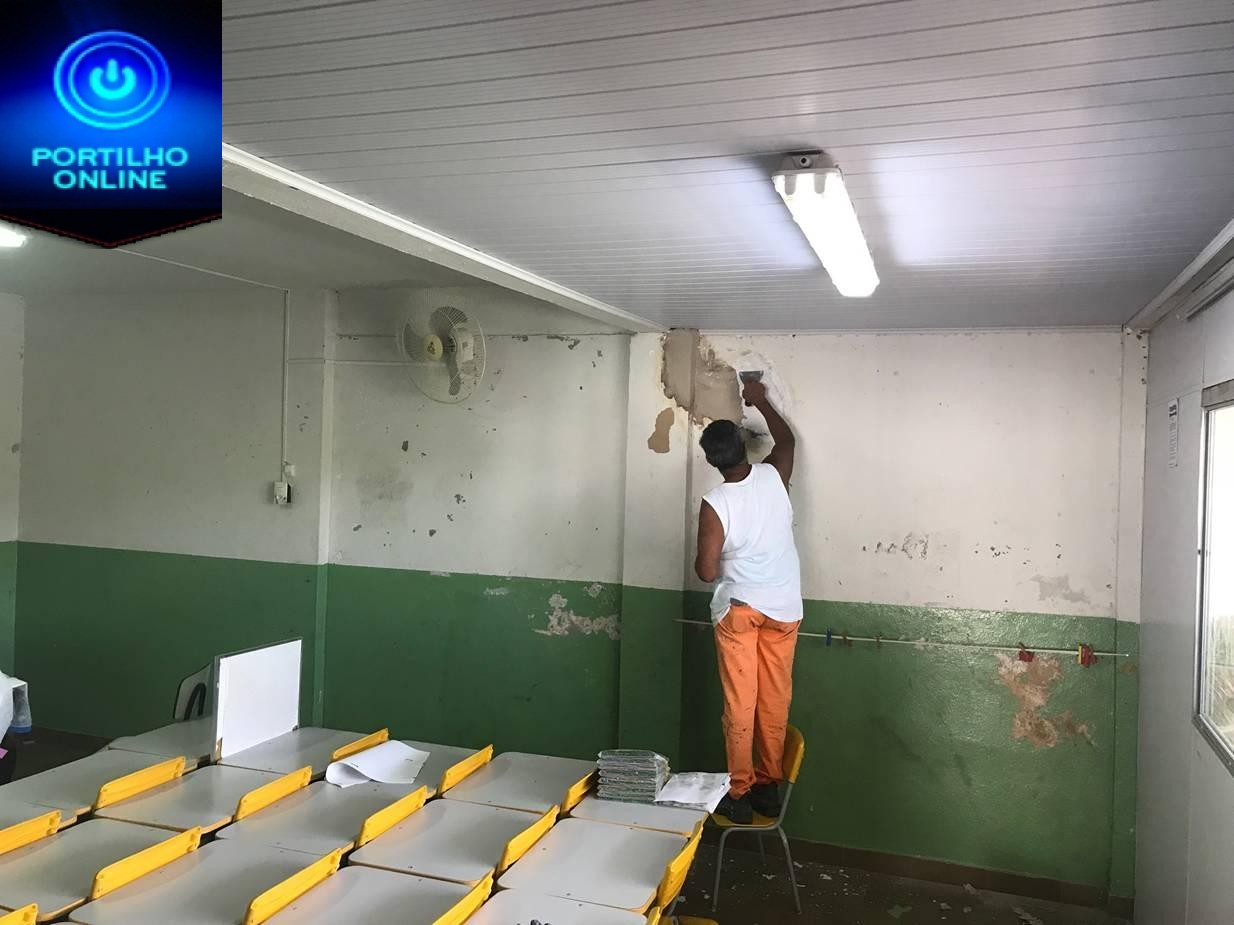 Tem início a reforma e pintura geral do Centro de Educação Infantil MarcoTúlio Cruz Novaes