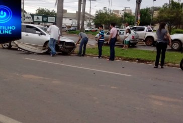 Pimba!!! Lá se foi mais uma moto amassada! E suposta fratura na perna do motociclista!