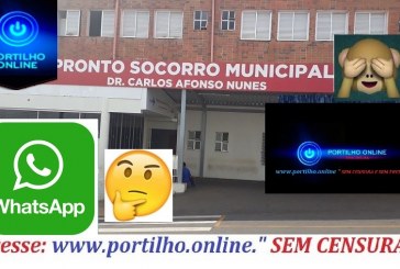 PRONTO SOCORRO!!!  ESPERA UM POUCO! Estou acessando o site do portilho.online e no zap zap. AGUARDE!