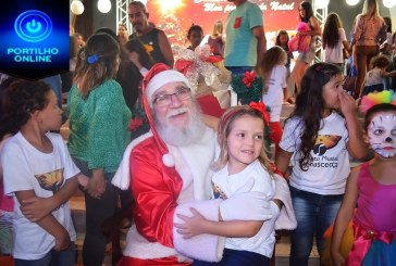 Alegria toma conta das crianças na Chegada do Papai Noel em atividade da Campanha de Natal das ACIP/CDL