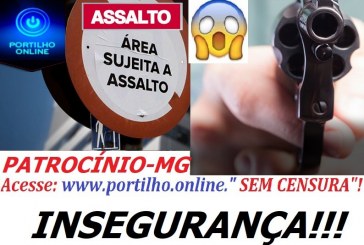 Os assaltos!!! Continuam acontecendo. É A INSEGURANÇA!!!