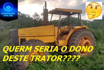 QUEM É O DONO??? Trator encontrado até agora sem dono…