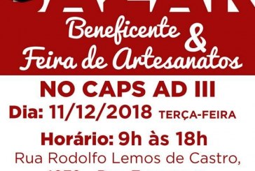 CAPS AD III realiza amanhã bazar beneficente e feira de artesanato