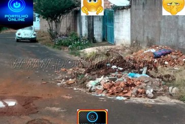 Portilho… Olha a situação da rua Boaventura Olegário no bairro Divinéia em Perdizes.