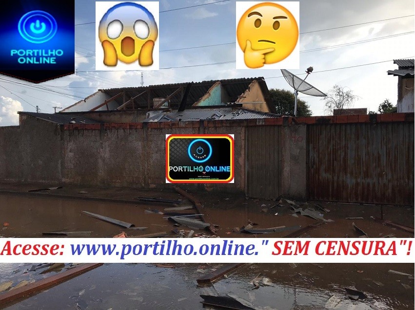 Vídeo mostra… Vendaval, granizo, destelhamento de casa em Serra do Salitre.