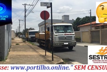 PESSOAL DO CAMINHÃO ESTACIONA EM LOCAL QUE TIRA A VISÃO DOS DEMAIS MOTORISTAS.