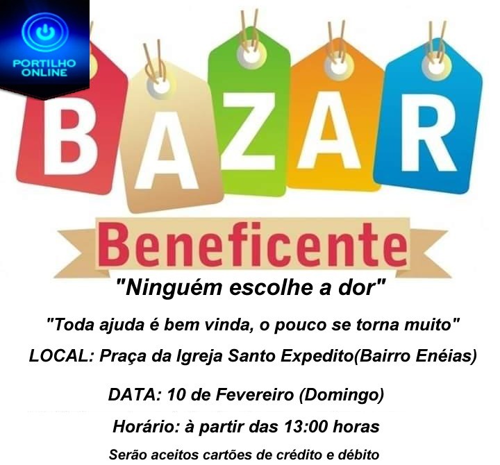 BAZAR BENEFICENTE DIA, 10/02/2019