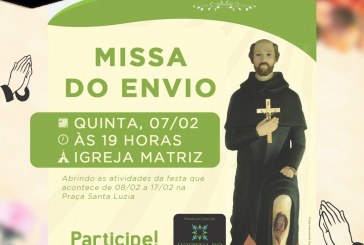 Sensacional festa de São Pelegrino. Abertura nesta quinta feira dia, 07/02/2019