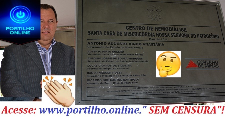 Outra inauguração! Hemodiálise de Patrocínio se torna realidade em meado de Maio de 2012.