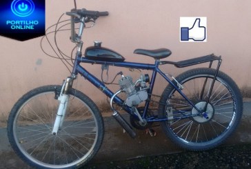 VENDE-SE ESSA BICICLETA MOTORIZADA- SEMI-NOVA, PNEUS NOVOS.