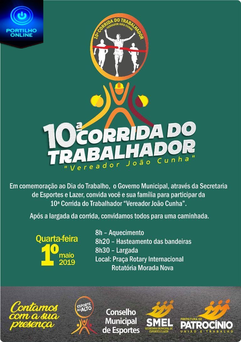 NOTÍCIAS DA PREFEITURA. 10ª Corrida do Trabalhador acontece nessa quarta-feira