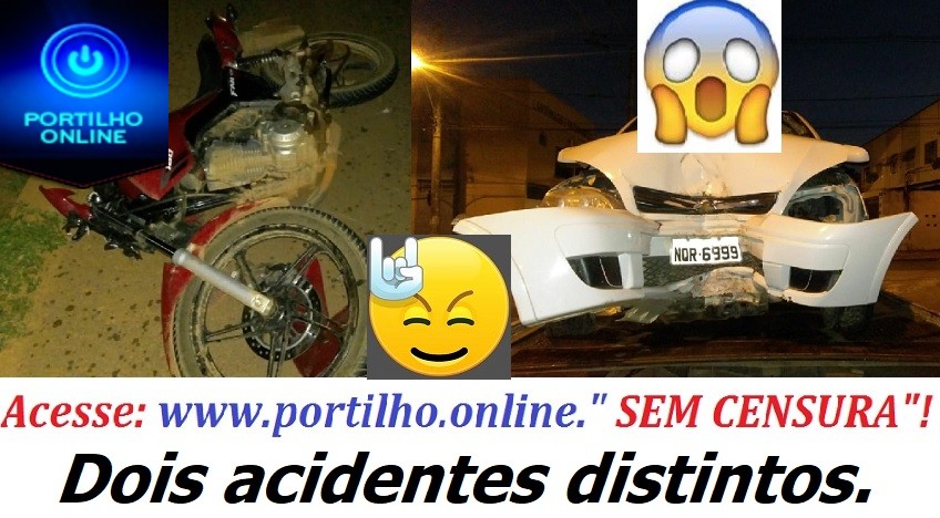 👉🤫😱🤔🤨🚔🚓 Acidentes!!!! Trombada e carro passam por cima de uma moto na MG 230-Proximo ao Messias.