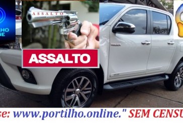 👉🚔🚨🚓🤔😠 PERDEU! JÁ ERA! HYLUX É TOMADA DE ASSALTO POR MARGINAIS DE ARMA EM PUNHO.