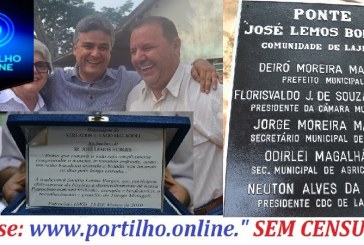 Ponte José Lemos Borges é inaugurada! Prefeito reafirma que foi um pedido de Thiago Malagoli.