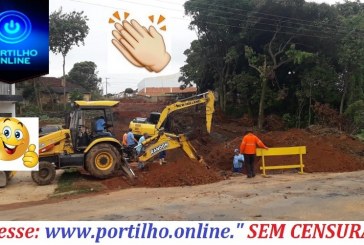 👉👍👏👊😃 As obras não param… Rua Pinto Dias é drenada para abertura definitiva em breve.