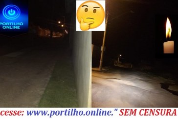 👉🕯🔦😠🤔🙄😱🔦🚨🔌 Reclamação da escuridão “pública”! Boa noite Portilho… Desligaram o telefone fizeram descaso da situação…