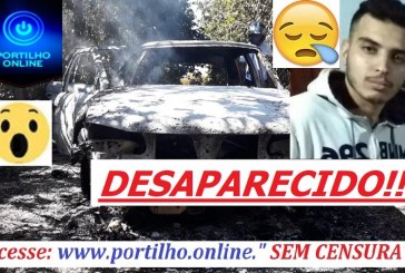 👉😱🚨🤨🚔🚓🤔 JOVEM DESAPARECIDO!!! O carro dele foi localizado queimado na zona rural do município.