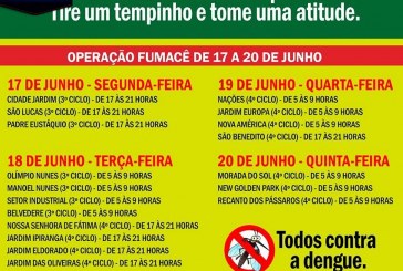 Programação do FUMACÊ – PARA ESTA SEMANA (17/06 A 20/06)