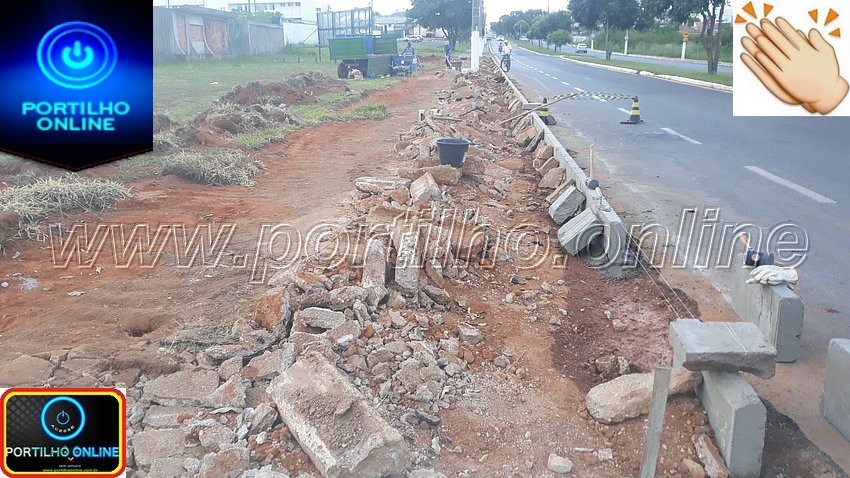 👉😠👏👍👌 Calçada próximo ao parque exposições está sendo arrumada depois de mais de 10 anos.