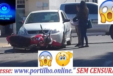 👉😱🚦🚓🚨🚔😠🤔 ATROPELADA!!! Motociclista não se feriu por pouco! Mais a moto ficou debaixo do carro!