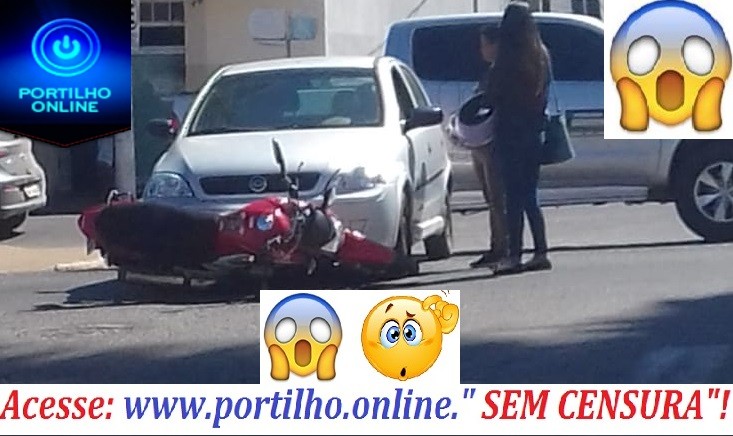 👉😱🚦🚓🚨🚔😠🤔 ATROPELADA!!! Motociclista não se feriu por pouco! Mais a moto ficou debaixo do carro!