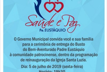 Convite Inauguração Busto Padre Eustáquio