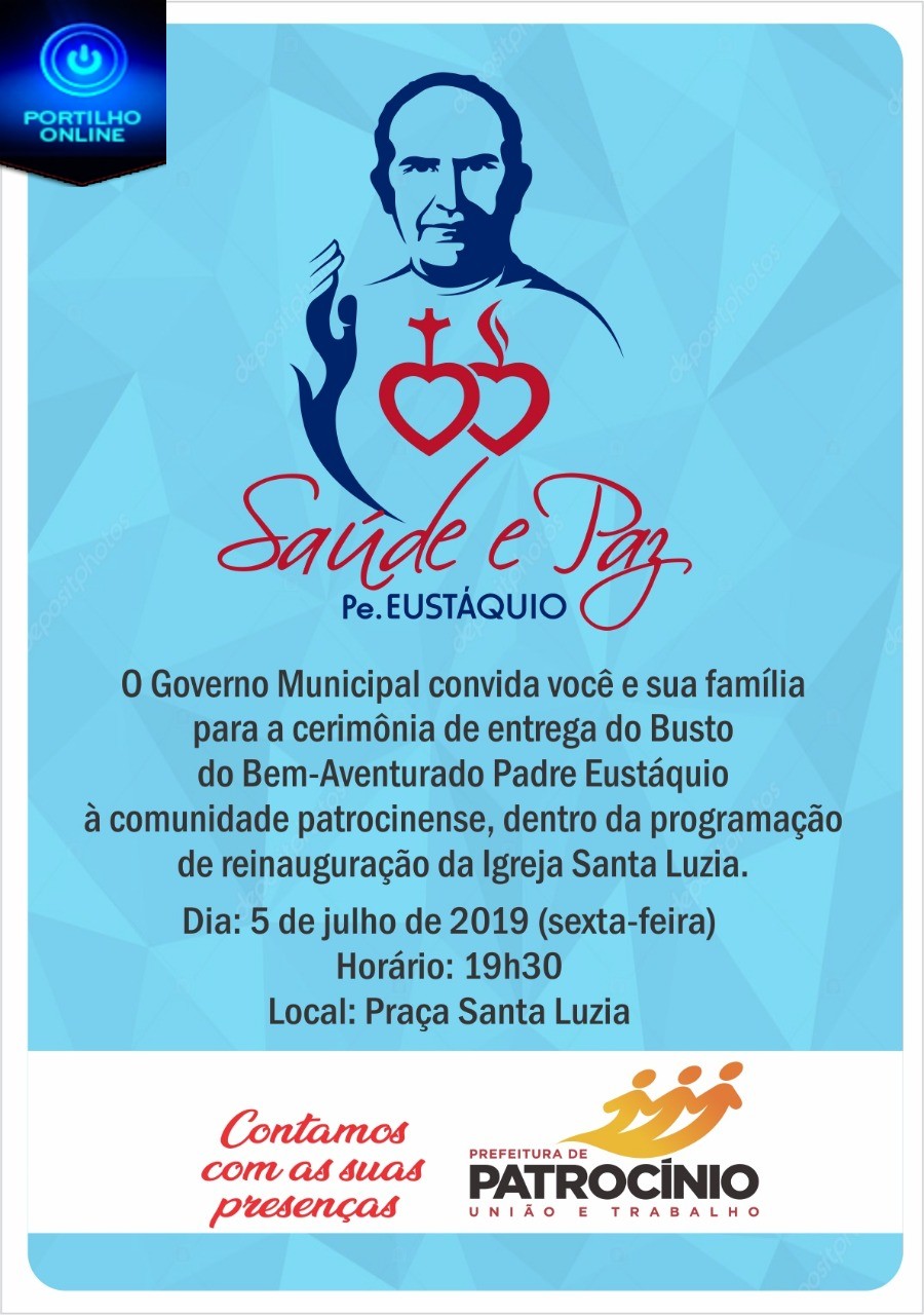 Convite Inauguração Busto Padre Eustáquio